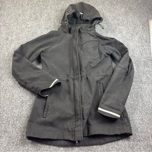 MIA MELON Women’s Black Midweight Hooded Jacket Fleece Lined Size: Medium